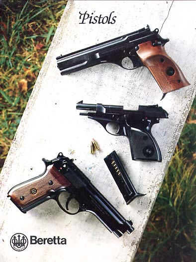 1982 Beretta Pistols Folder/Insert