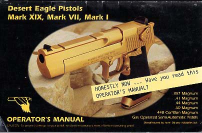 Desert Eagle Pistols Manual