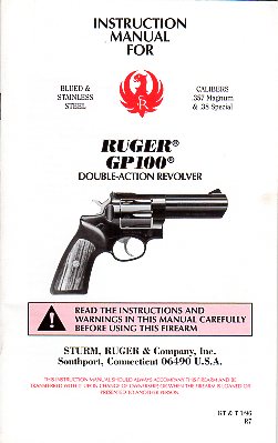 1996 Ruger GP100 Manual