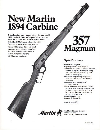 1978 Marlin 1894 Carbine .357