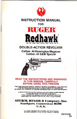 1982 Ruger Redhawk Manual