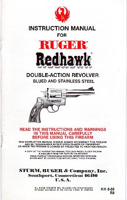 1988 Ruger Redhawk Manual