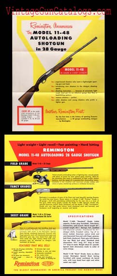 1952 Remington 28 Ga.Mod.11-48 Shotgun Announcement