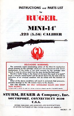 1977 Mini-14 Manual