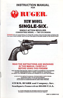 1983 New Model Single-Six Instr.