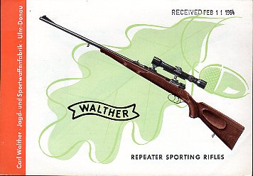 1964 Walther Rifles Catalog