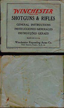1930's Shotguns & Rifles General Instructions
