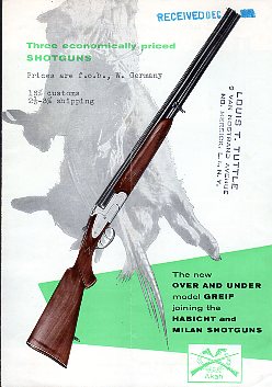 1964 Akah Shotguns Catalog