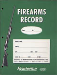 1960 Remington Firearms Record Book