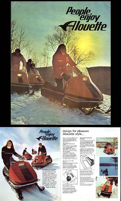 1970-71 Alouette Snowmobile Catalog/Folder