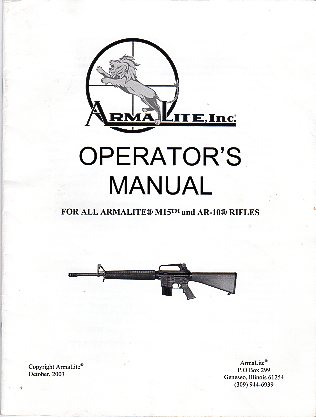 2003 Armalite Operator's Manual