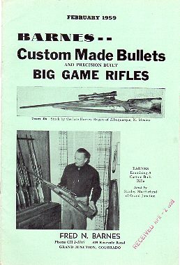 1959 Barnes Bullet Catalog