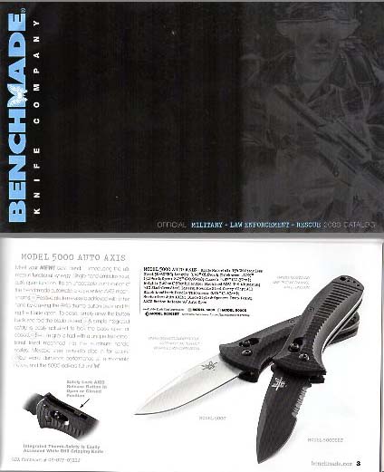 2003 Benchmade Military-LE-Rescue Catalog