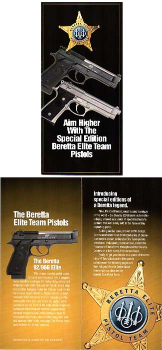 1999 Beretta Elite Pistols Folder