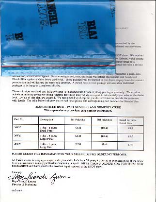 1992 Bianchi "Blue Bag"