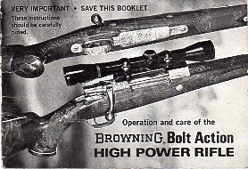 1968 Browning Bolt Action H.P. Rifle