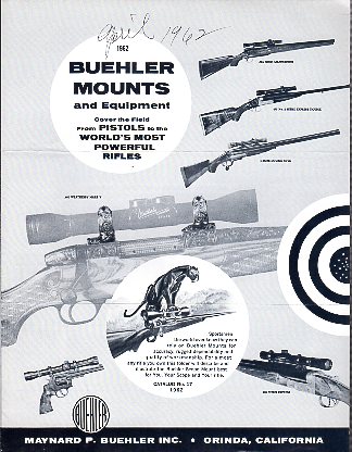 1962 Buehler Mounts Catalog