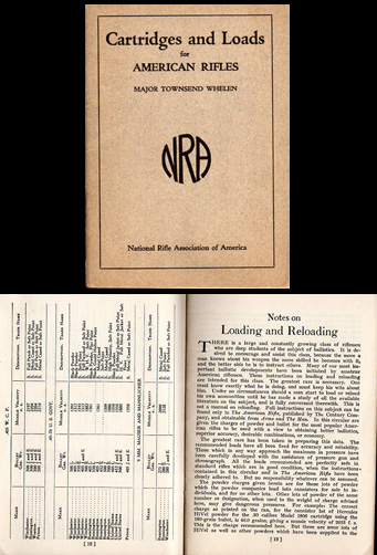 1920 Cartridges & Loads Booklet /Townsend Whelen