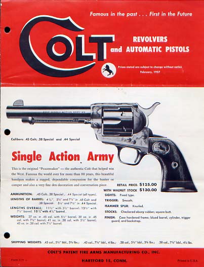 1957 Colt Catalog