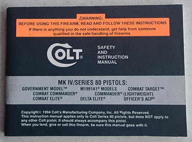 1994 MK IV Series 80 Manual