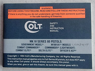 1994 MK IV Series 80 Manual