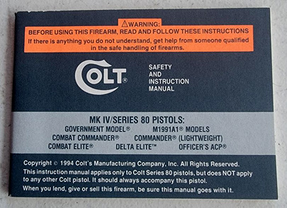 1994 MK IV Series 80 Manual