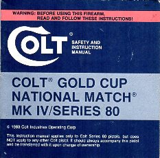 1983 Series 80 Gold Cup Instr.Manual