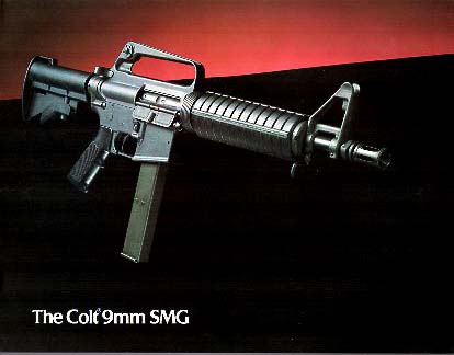 1985 Colt 9mm SMG Product Sheet