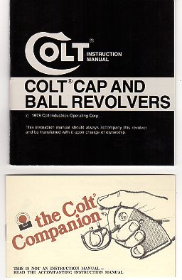 1978 Colt Cap & Ball Revolver Manual