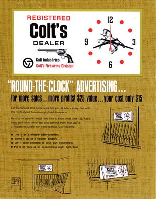 1968 Colt Dealer "Clock Offer"