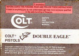 1995/97 Colt Double Eagle Manual