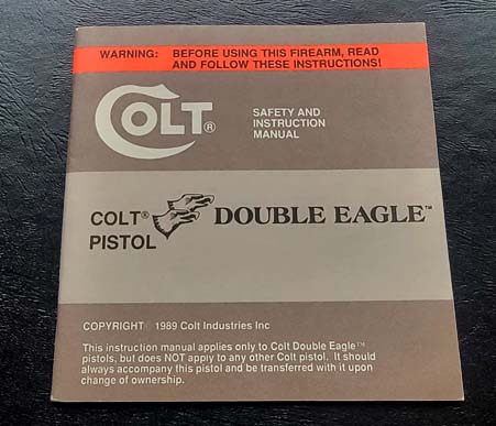 1989 Colt Double Eagle Manual