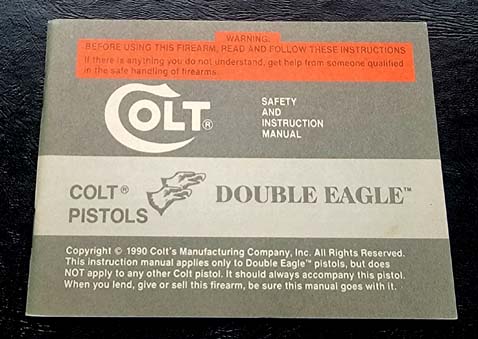 1990 Colt Double Eagle Manual