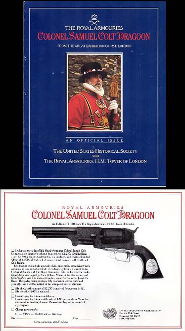 1989 Royal Armouries Colt Dragoon Folder/Order