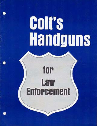 1971 Colt's "Law" Handguns Catalog w/price