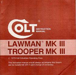 1970's Colt Lawman MK III Product Sheet