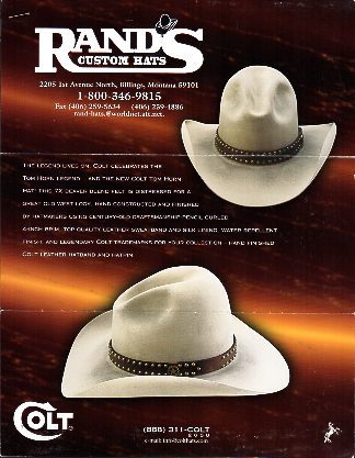 2000 Colt/Rands Cowboy Hats