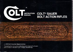 1979 Colt Sauer Manual
