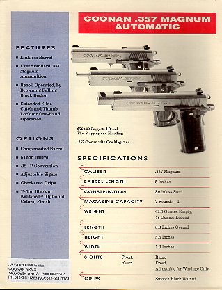 1995 Coonan Arms Catalog