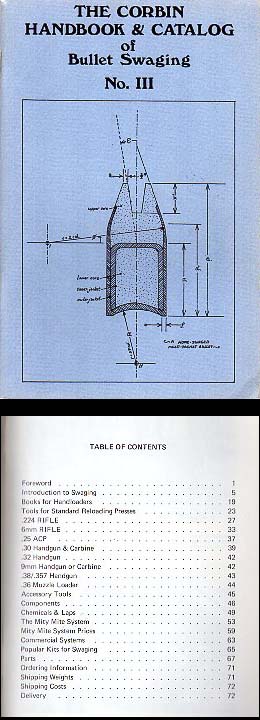 1977 Corbin Handbook of Bullet Swaging