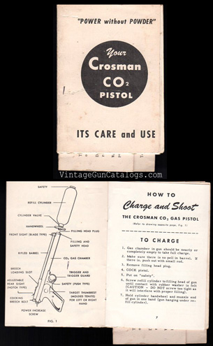 1950's Crosman "CO2 Pistol" Manual