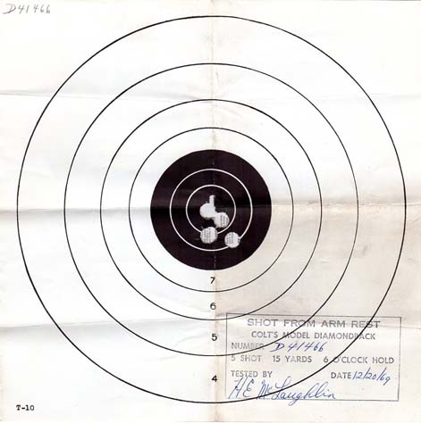 1969 Colt Diamondback Target