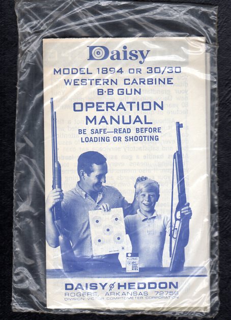 1960's Daisy Model 1894 or 30/30 Manual