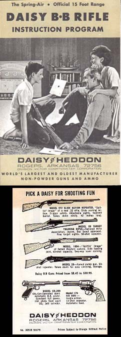 1970 Daisy BB Rifle Instructions