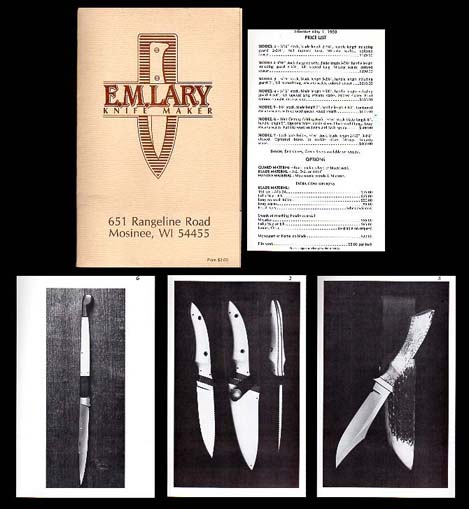 1988 "E.M. Lary Knife Maker" Catalog