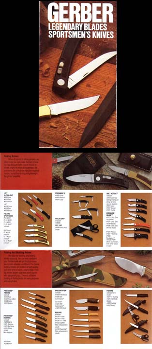1988 Gerber Knives Catalog/Folder