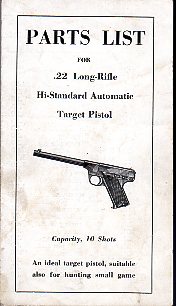 Hi-Standard Pistol Parts List