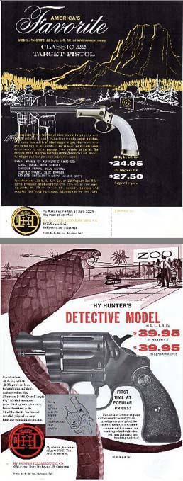 1962 Hy Hunter "Favorite" Adv.