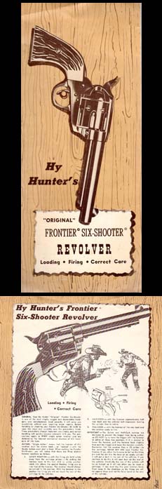 Hy Hunter Frontier Six Shooter, Vintage Gun Catalogs