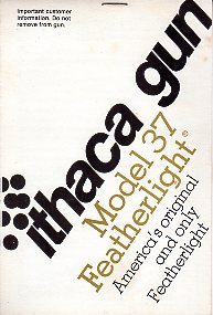 1960-80's Ithaca Model 37 Instr.